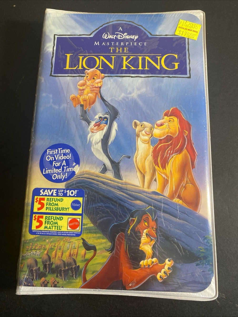 Vintage Walt Disney Movie The Lion King VHS Masterpiece Collection New Sealed
